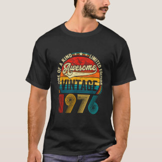 Camiseta Vintage Nacido En 1976 Nacimientos Hombres Mujeres