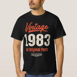 Camiseta Vintage nacido en 1983 - 39th Birthday Retro Class