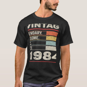Camiseta Vintage nacido en 1984 38º cumpleaños 38 años