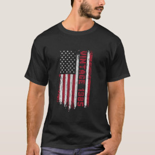 Camiseta Vintage nacido en 1985 Bandera Americana 40 cumple