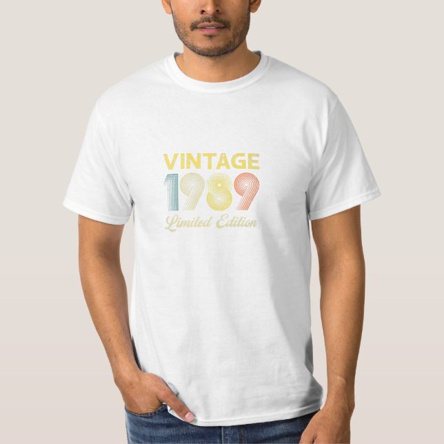 Camiseta Vintage Nacido En 1989 (Anverso)