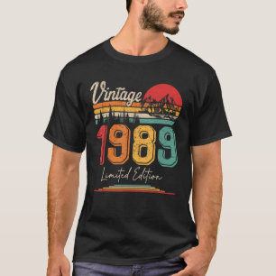 Camiseta Vintage Nacido En 1989 Fiesta De Cumpleaños Boda A