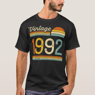 Camiseta Vintage nacido en 1992 Regalo de cumpleaños 30 cum