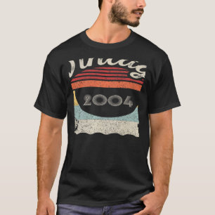 Camiseta Vintage nacido en 2004 18º cumpleaños 18 años