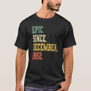 Camiseta Vintage Nacido En Diciembre De 1952 Hombres Mujere