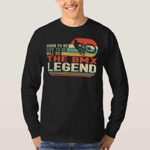 Camiseta Vintage Nacido Para Vivir Morirá La Pierna Bmx