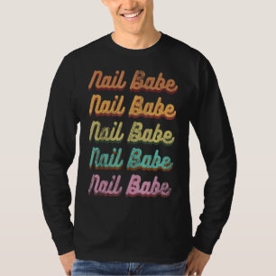 Camiseta Vintage Nail Babe Manicurista Artista Nail Tech