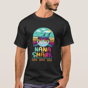 Camiseta Vintage Nana Shark Doo Doo Doo Regalos de cumpleañ