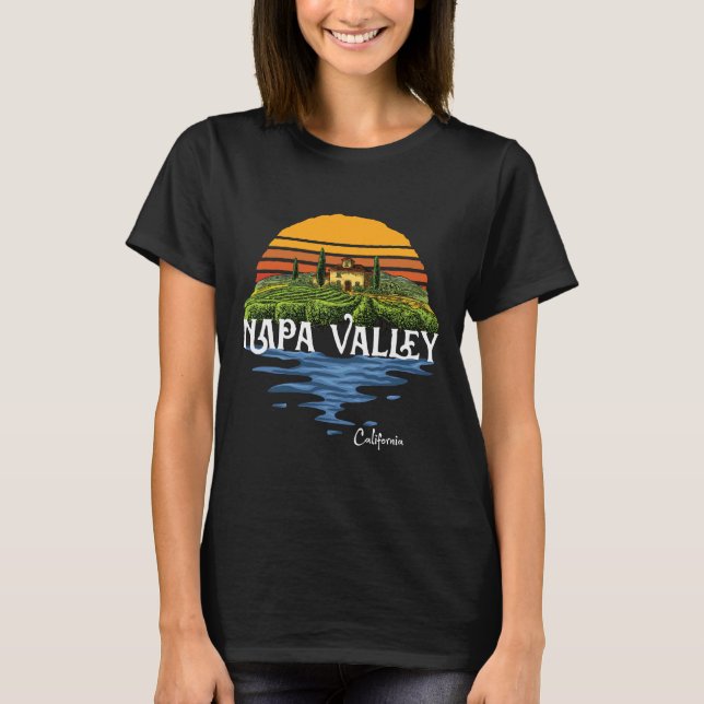 Camiseta Vintage Napa Valley Winery California Souvenir (Anverso)