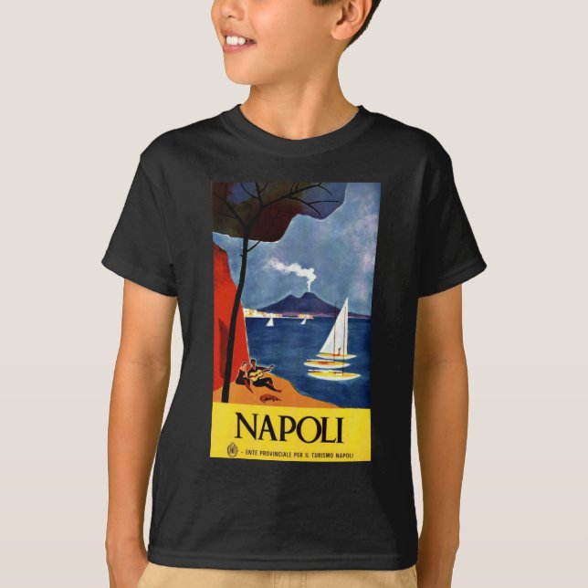 Camiseta Vintage Napoli Travel Love Romance (Anverso)