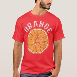 Camiseta Vintage Naranja en rodajas de cítricos Fruta Vegan