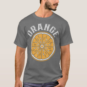 Camiseta Vintage Naranja en rodajas de cítricos Fruta Vegan