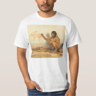 Camiseta Vintage nativo americano, artista indio por Couse