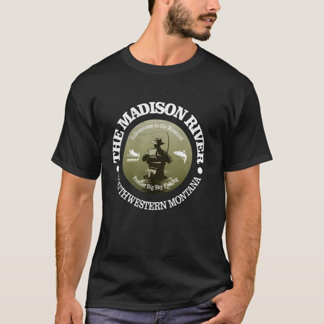Camiseta Vintage Nature Madison River Fly Fishing Mo (Anverso)