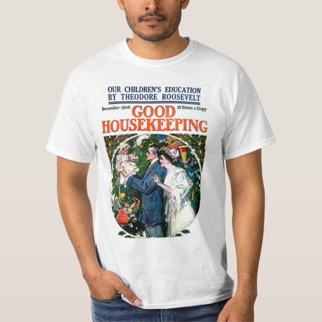 Camiseta Vintage Navidad de la revista Good Househeld (Anverso)