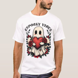Camiseta Vintage navidad, divertido fantasma de Halloween