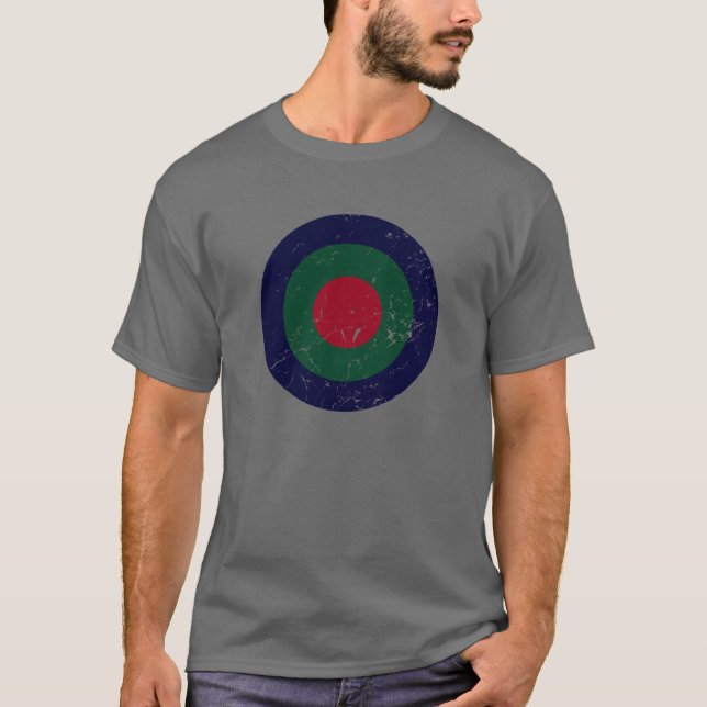 Camiseta Vintage Navy Green Red Roundel (Anverso)