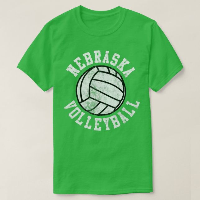 Camiseta Vintage Nebraska Voleibol (Diseño del anverso)