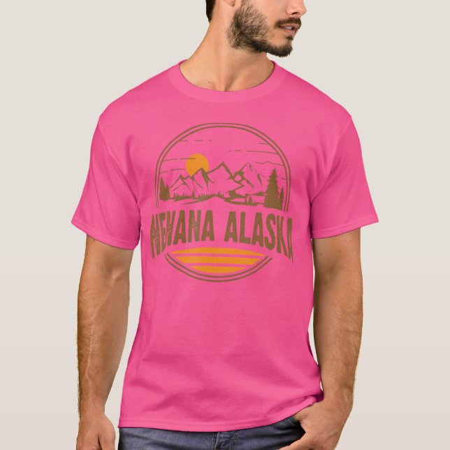 Camiseta Vintage Nenana Alaska Mountain Hiking Souvenir Pri (Anverso)