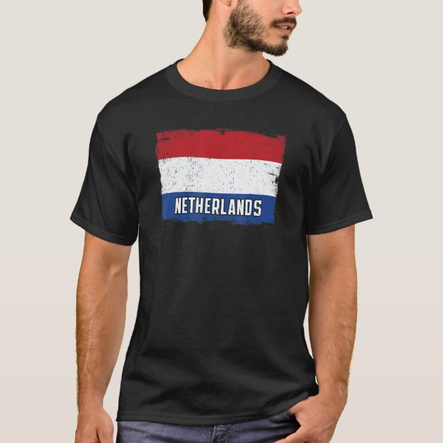Camiseta Vintage Netherlands Flag Heritage Dutch Roots (Anverso)