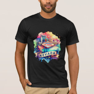 Camiseta Vintage Nevada Map T-Shirts – Retro us state