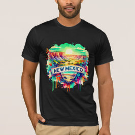 Camiseta Vintage New Mexico Map T-Shirts – Retro us state