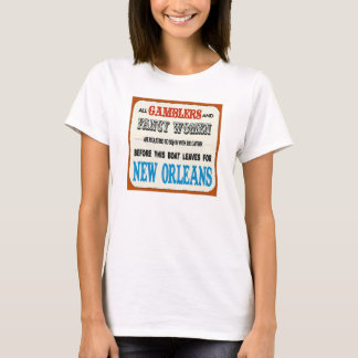 Camiseta Vintage New Orleans Gamblers Poster
