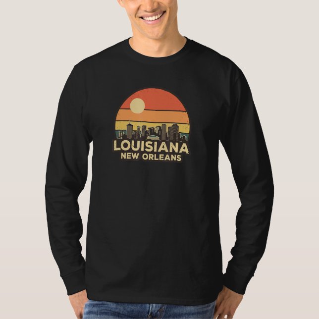 Camiseta Vintage New Orleans Skyline (Anverso)