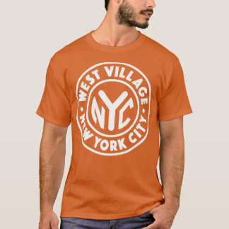 Camiseta Vintage New York City Circle West Village White