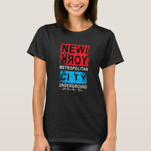 Camiseta Vintage New York Metropolitan Underground New York