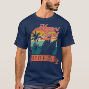 Camiseta Vintage Newport Beach Naranja County California Su