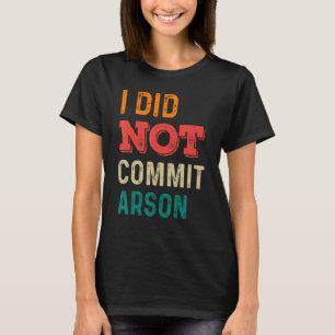 Camiseta Vintage No Cometí A Mujeres Sarcásticas Inmorales