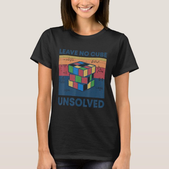 Camiseta Vintage No Cube No UnResolver Matemáticas Speedcub (Anverso)