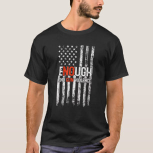 Camiseta Vintage No Gun Awareness Day Usa Suficiente Naranj