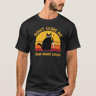 Camiseta Vintage No Me Asustes Me Escapo Fácilmente Gato N