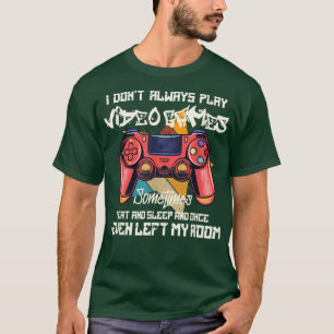 Camiseta Vintage no siempre juego videojuegos
