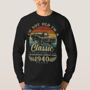 Camiseta Vintage No soy viejo Soy Clásico Alumno Gráfico de