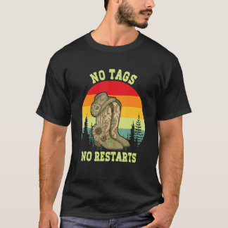 Camiseta Vintage No Tags No Restarts Line Dancing Country D