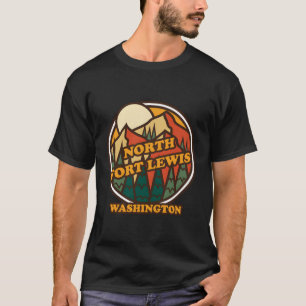 Camiseta Vintage North Fort Lewis Calle de la Montaña Washi