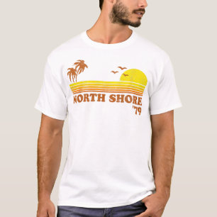 Camiseta Vintage North Shore Hawaii Beach Retro Surfing 70