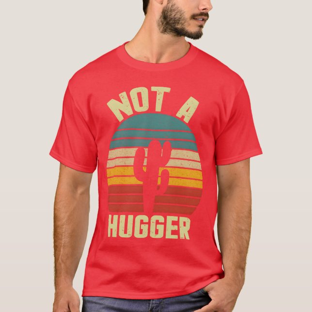 Camiseta Vintage Not a hugger boy (Anverso)