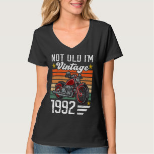 Camiseta Vintage Not Old I'm 1992 Classic Motorcycle Birth
