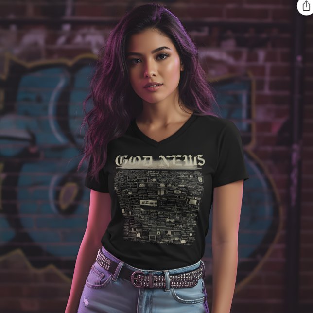 Camiseta vintage NOTICIAS DE DIOS (Subido por el creador)
