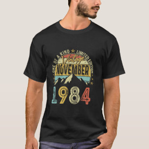 Camiseta Vintage Noviembre 1984 40th Birthday Funny Men Wom