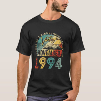 Camiseta Vintage Noviembre 1994 Gift Bday Retro De 30 Años