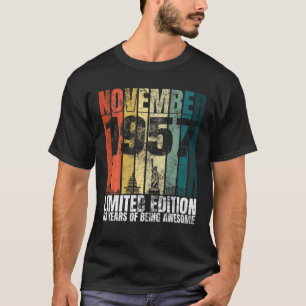 Camiseta Vintage Noviembre De 1957 Regalos De Cumpleaños 63