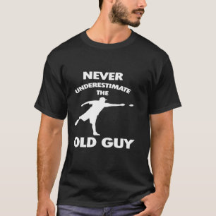 Camiseta Vintage Nunca Subestima Un Golf De Disco De Viejo 