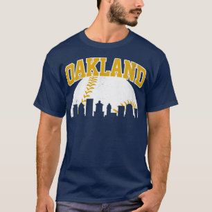 Camiseta Vintage Oakland Skyline City Gameday Retro Vintage