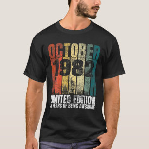 Camiseta Vintage Octubre 1982 Regalos De Jueves De 38 Años 