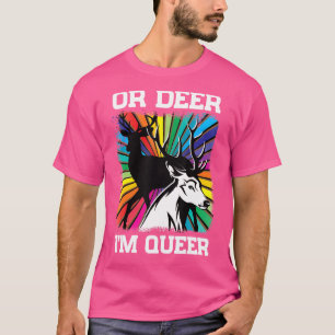 Camiseta Vintage Oh Deer I'm Queer Rainbow Lgbt Pride Gay